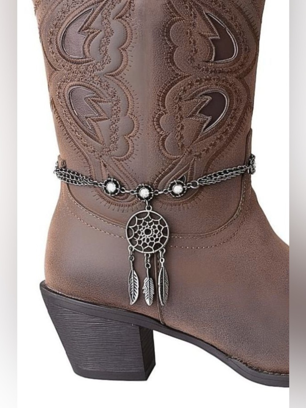 Waverly Black  Dreamcatcher Boot Bracelet
